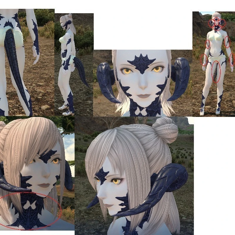 FF14 アウラ ゼラ コスプレ 鱗 シリコンシート FF14 アウラ ゼラ コスプレ 鱗 シリコンシート このアプデした人