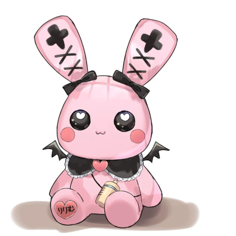 魔界ノりりむ デビット 風ぬいぐるみ うさぎ このキャラクターのぬいぐるみをコスプレ用に大きめサイズで作